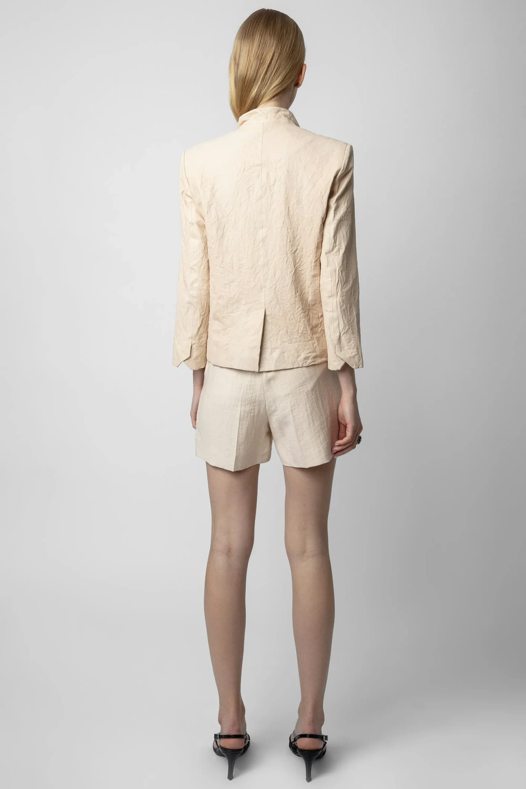 Zadig & Voltaire Vestes^Blazer En Cuir Froisse Verys