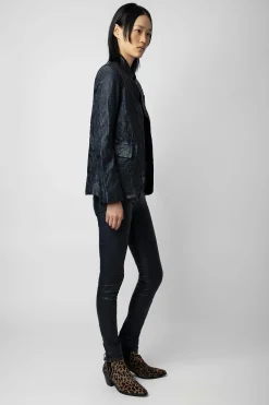 Zadig & Voltaire Costumes^Blazer En Cuir Tres Froisse