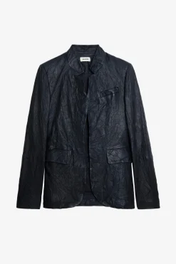 Zadig & Voltaire Costumes^Blazer En Cuir Tres Froisse