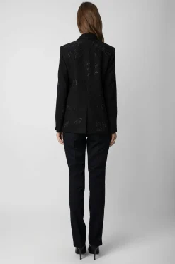 Zadig & Voltaire Unisexe^Blazer Vanille A Strass