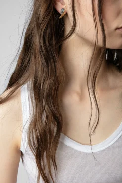 Zadig & Voltaire Bijoux^Boucles D'Oreilles Plumes De Roche