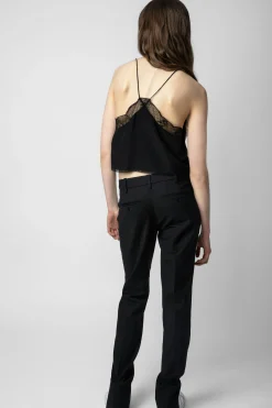 Zadig & Voltaire Chemises Et Hauts^Caraco Court En Soie Christy