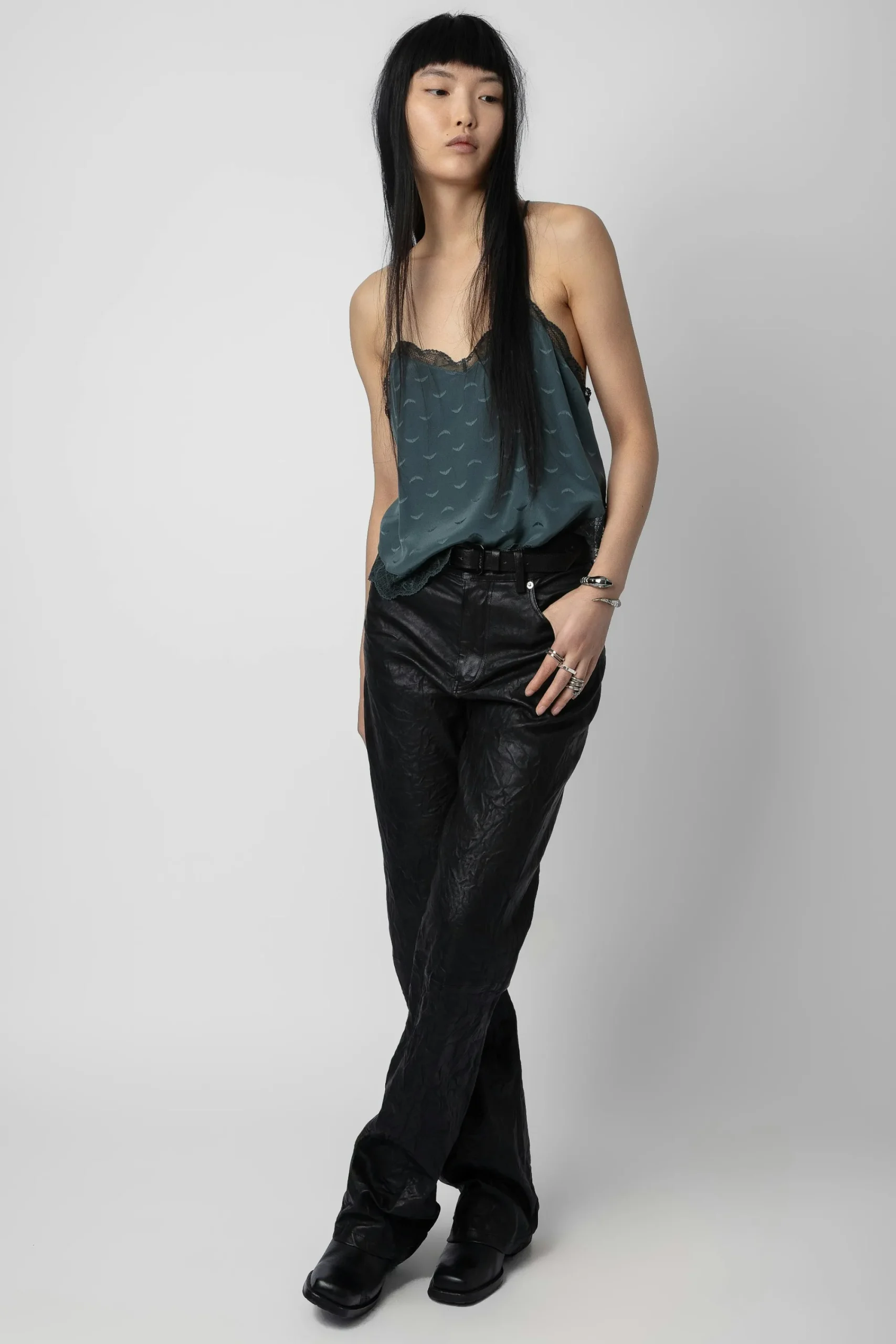 Zadig & Voltaire Chemises Et Hauts^Caraco En Jacquard De Soie Claudy