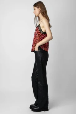 Zadig & Voltaire Chemises Et Hauts^Caraco En Soie Leopard Christy