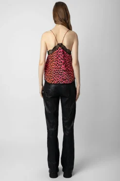 Zadig & Voltaire Chemises Et Hauts^Caraco En Soie Leopard Christy