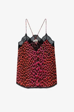 Zadig & Voltaire Chemises Et Hauts^Caraco En Soie Leopard Christy