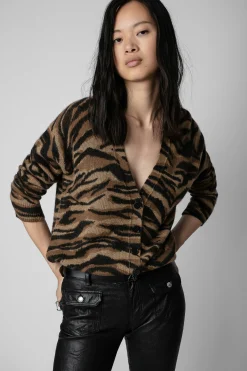 Zadig & Voltaire Pulls Et Gilets^Cardigan En Cachemire Mirka Tigre
