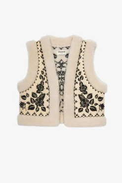 Zadig & Voltaire Manteaux Et Vestes^Cardigan Feti En Peau De Mouton