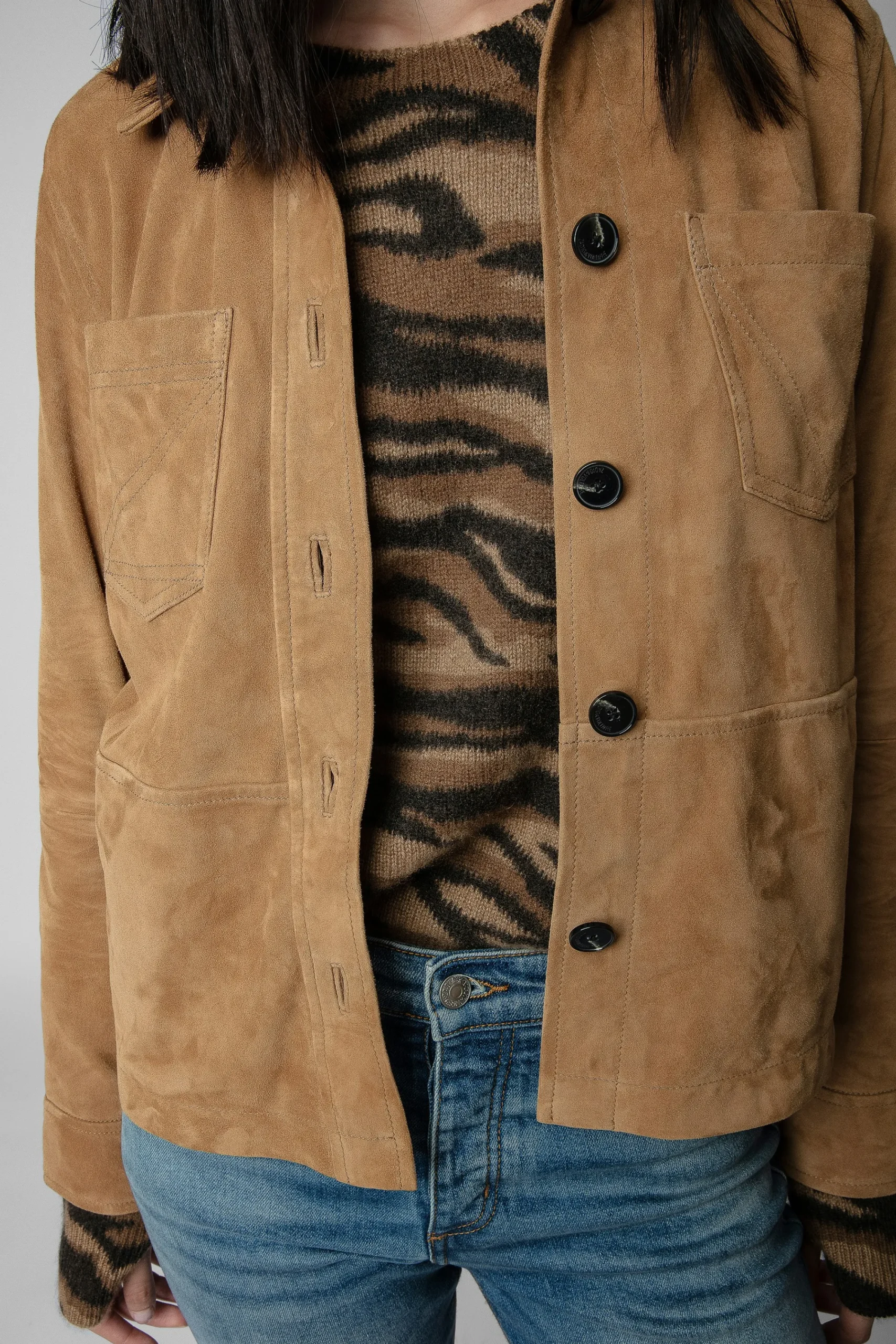 Zadig & Voltaire Manteaux Et Vestes^Chemise En Daim Toi