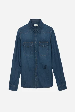 Zadig & Voltaire Chemises^Chemise En Jean Stan Skull