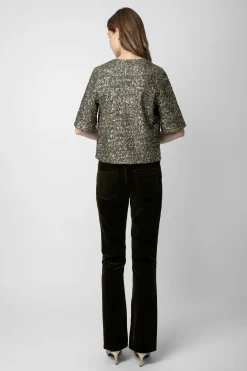 Zadig & Voltaire Chemises Et Hauts^Chemisier A Sequins Tytane