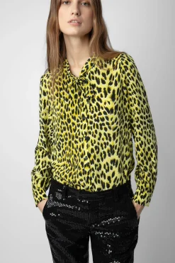Zadig & Voltaire Chemises Et Hauts^Chemisier En Soie Leopard Taos