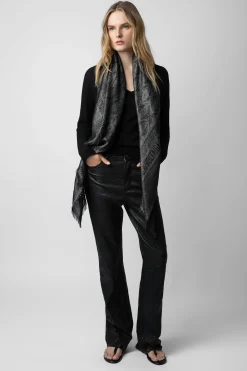 Zadig & Voltaire Echarpes^Echarpe Glenn Rock En Jacquard Lurex