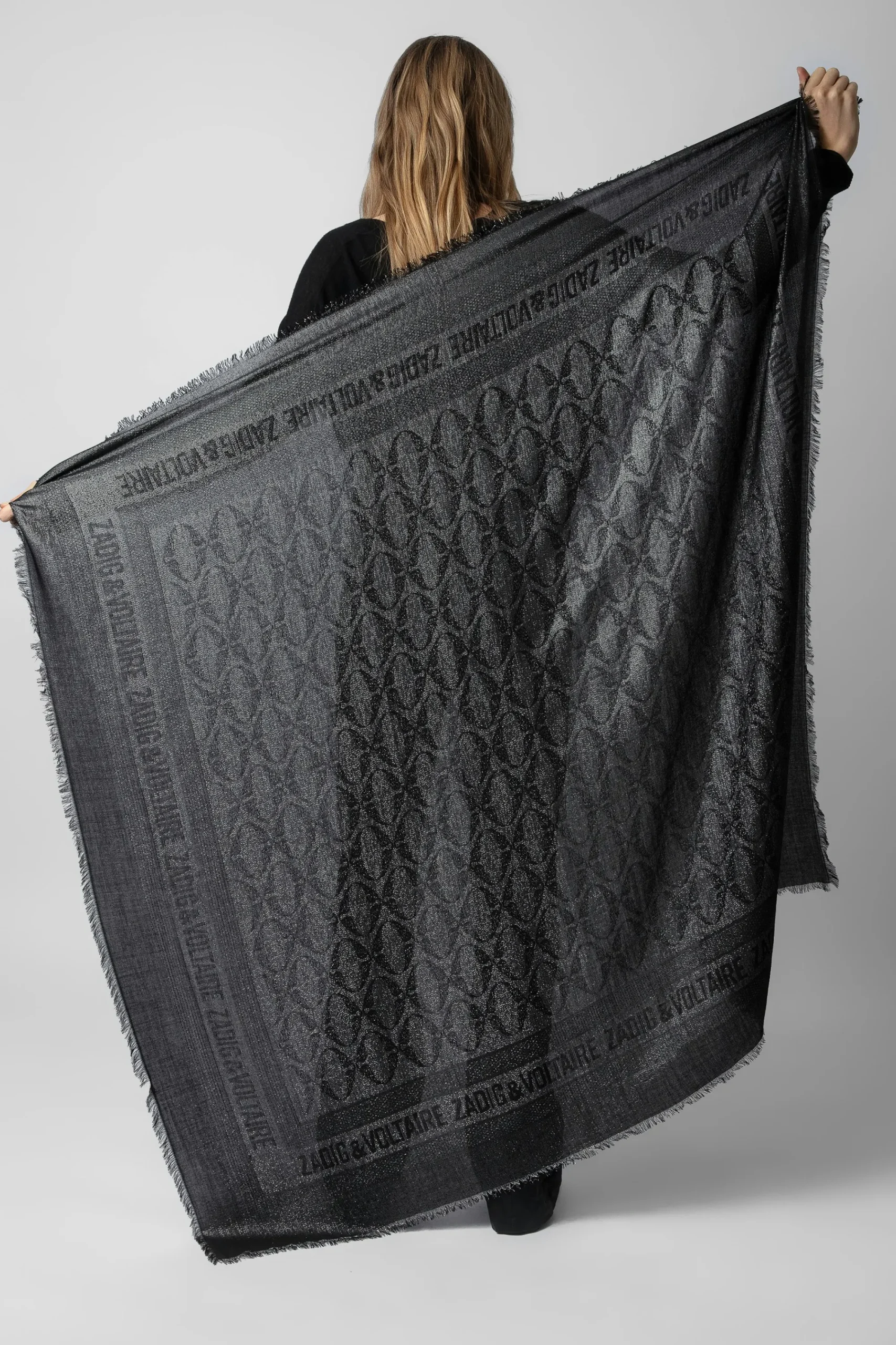 Zadig & Voltaire Echarpes^Echarpe Glenn Rock En Jacquard Lurex