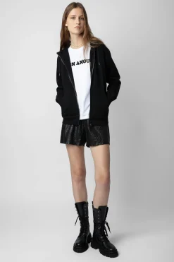 Zadig & Voltaire Sweat-Shirts^Harper Peace&Love Sweat A Capuche A Strass