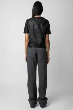 Zadig & Voltaire Chemises Et Hauts^Haut En Cuir Tas