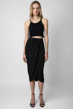 Zadig & Voltaire Robes Et Jupes^Jupe En Jacquard De Soie Jamelia