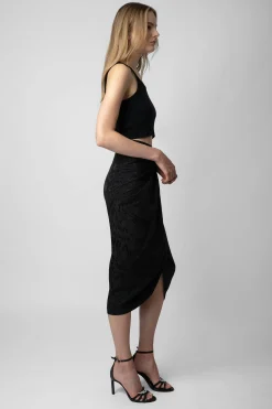 Zadig & Voltaire Robes Et Jupes^Jupe En Jacquard De Soie Jamelia