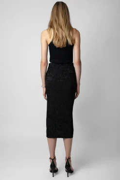 Zadig & Voltaire Robes Et Jupes^Jupe En Jacquard De Soie Jamelia