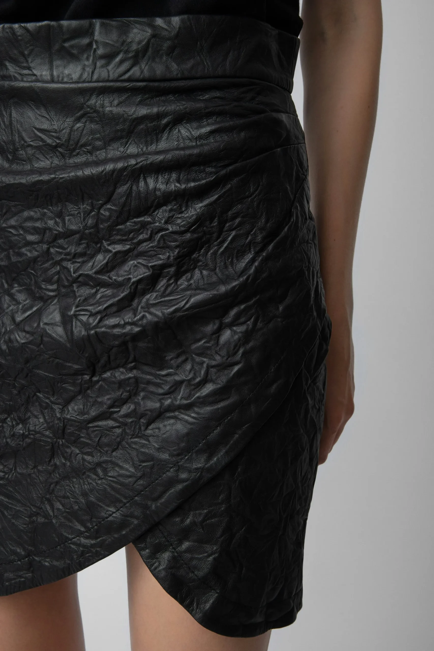 Zadig & Voltaire Robes Et Jupes^Jupe Julipe En Cuir Froisse