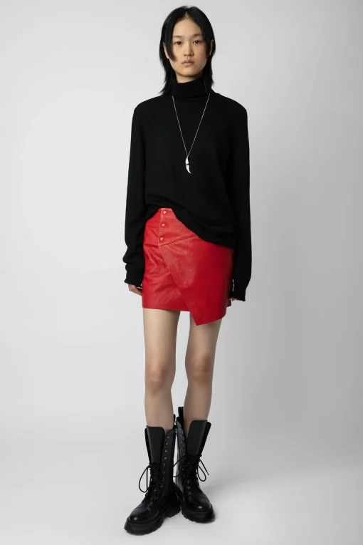 Zadig & Voltaire Robes Et Jupes^Jupe Motard En Cuir Junko