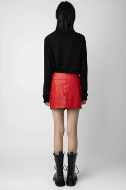 Zadig & Voltaire Robes Et Jupes^Jupe Motard En Cuir Junko