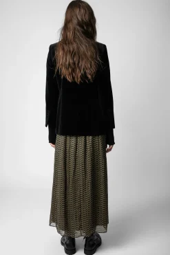 Zadig & Voltaire Robes Et Jupes^Jupe Zv En Mousseline De Soie Jade