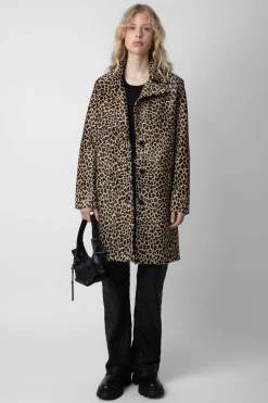 Zadig & Voltaire Manteaux Et Vestes^Manteau En Cuir A Imprime Leopard Monacoz
