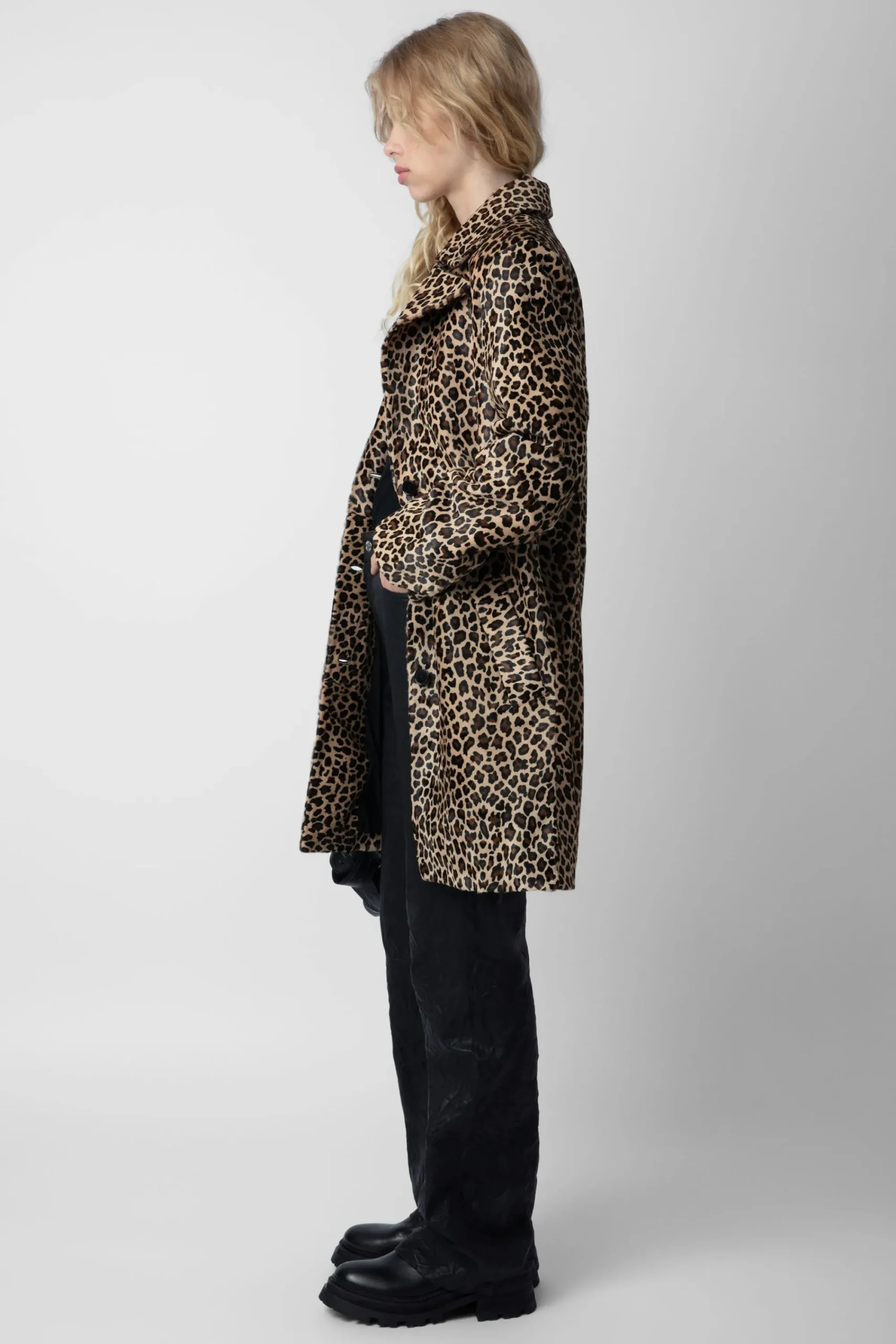 Zadig & Voltaire Manteaux Et Vestes^Manteau En Cuir A Imprime Leopard Monacoz