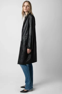 Zadig & Voltaire Unisexe^Manteau En Cuir Macari