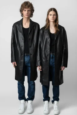 Zadig & Voltaire Unisexe^Manteau En Cuir Macari