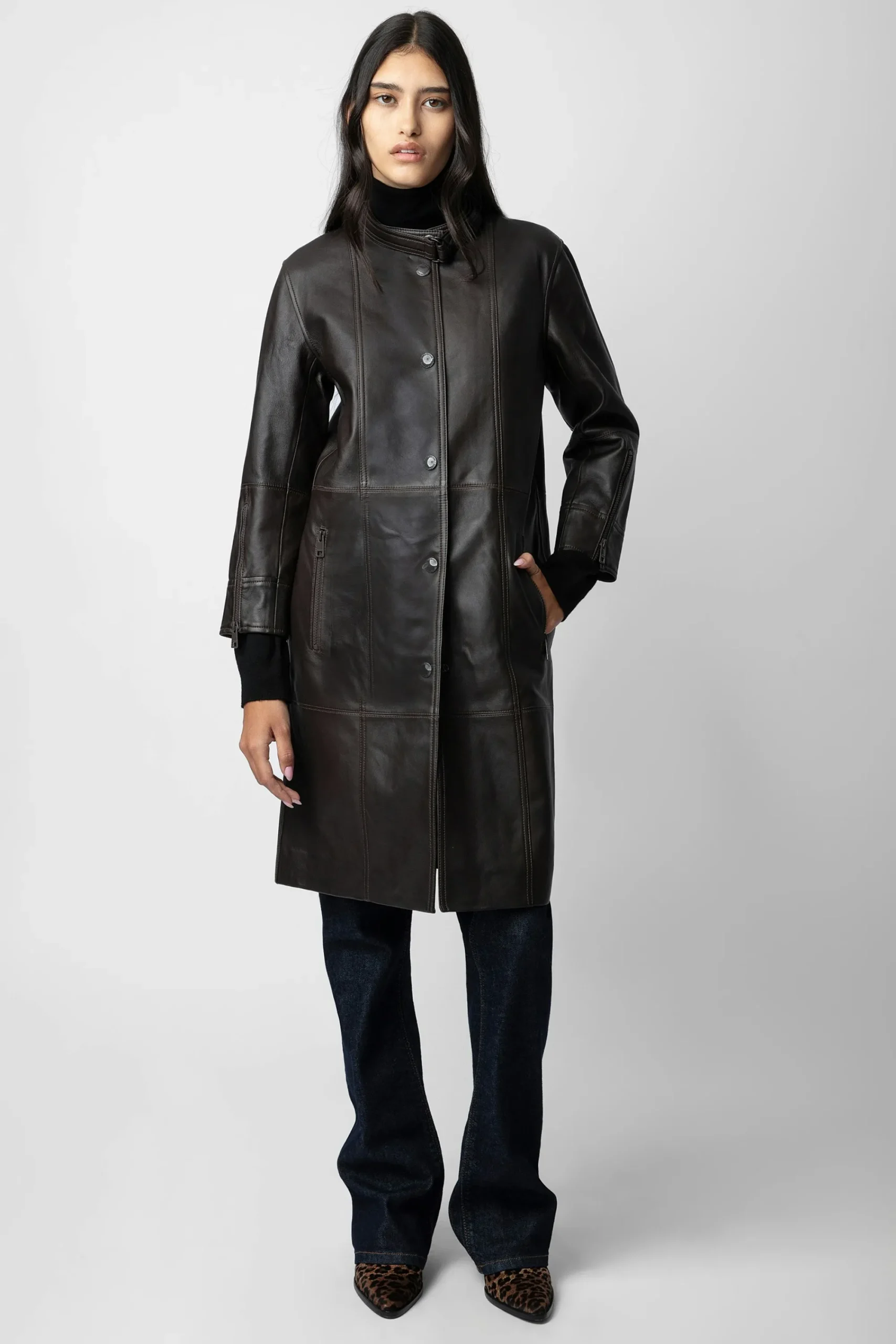 Zadig & Voltaire Manteaux Et Vestes^Manteau En Cuir Mira