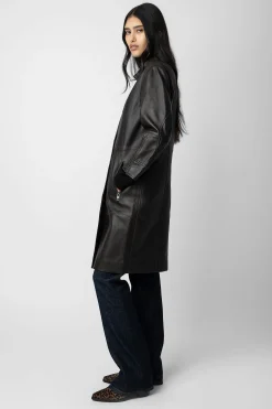 Zadig & Voltaire Manteaux Et Vestes^Manteau En Cuir Mira