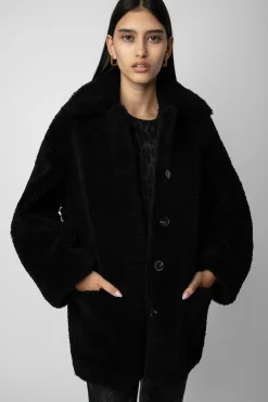 Zadig & Voltaire Manteaux Et Vestes^Manteau En Peau De Mouton Magdas En Cuir