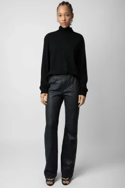 Zadig & Voltaire Pantalons Et Shorts^Pantalon En Cuir Froisse Pauline