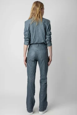 Zadig & Voltaire Pantalons Et Shorts^Pantalon En Cuir Froisse Pistol