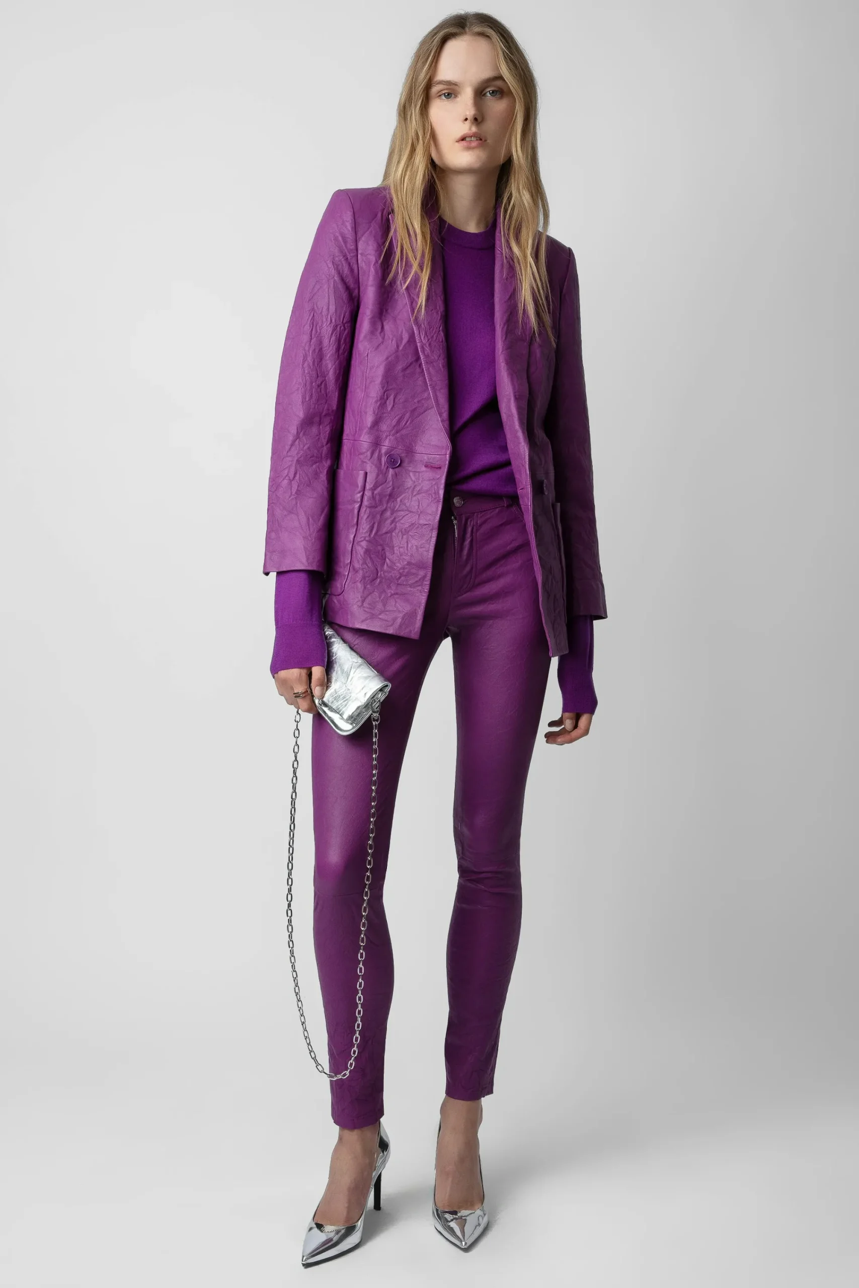 Zadig & Voltaire Costumes^Pantalon En Cuir Froisse Phlame