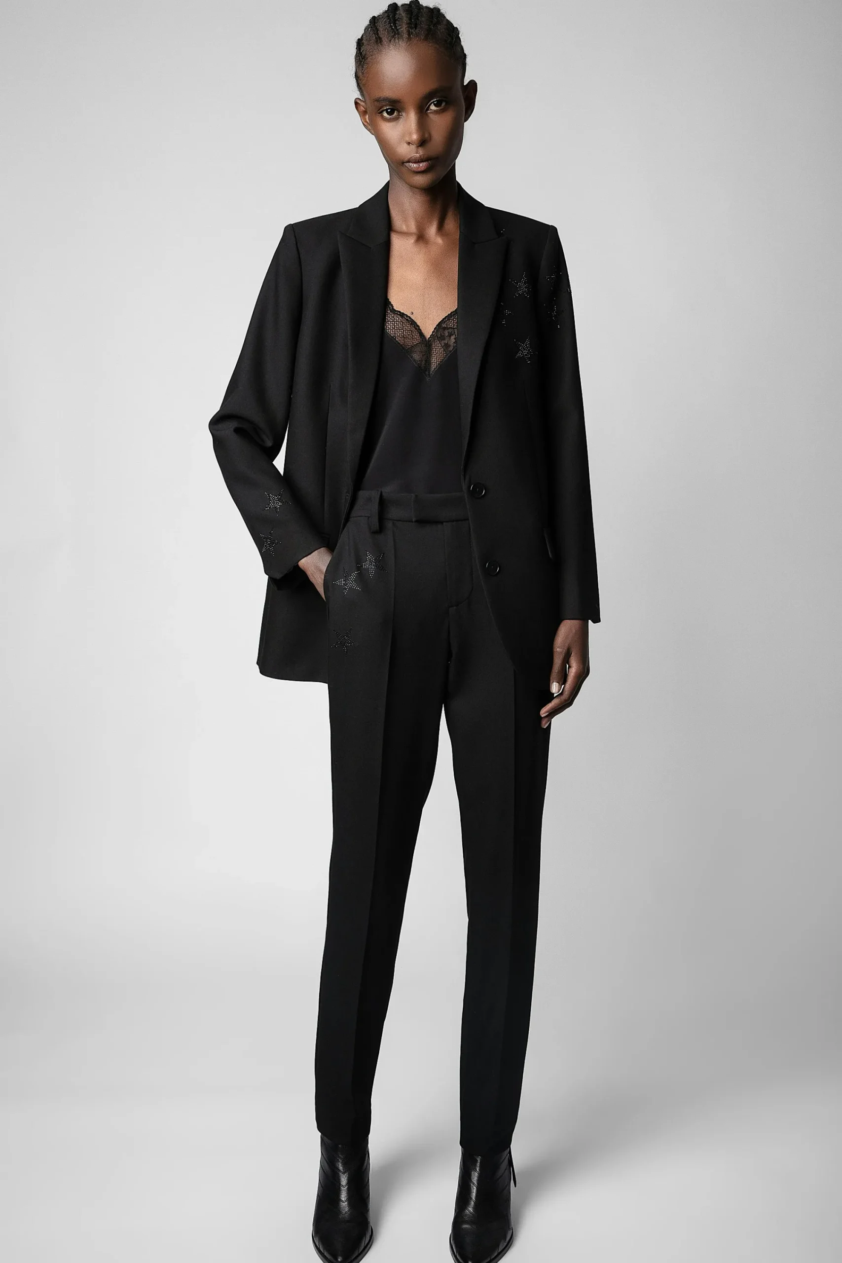 Zadig & Voltaire Costumes^Pantalon Etoile Strass Prune