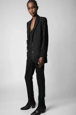 Zadig & Voltaire Costumes^Pantalon Etoile Strass Prune