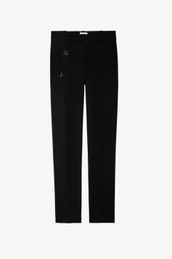 Zadig & Voltaire Costumes^Pantalon Etoile Strass Prune