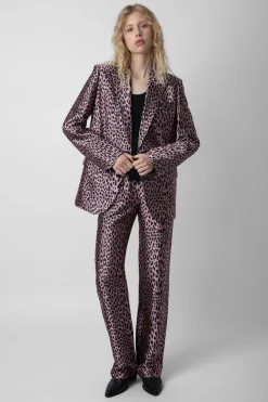 Zadig & Voltaire Costumes^Pantalon Jacquard Leopard Pomy