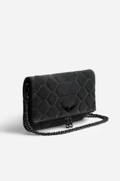 Zadig & Voltaire Sacs A Bandoulière^Pochette En Daim Matelasse Rock