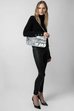 Zadig & Voltaire Sacs A Bandoulière^Pochette Metallique Rock Eternal Xl