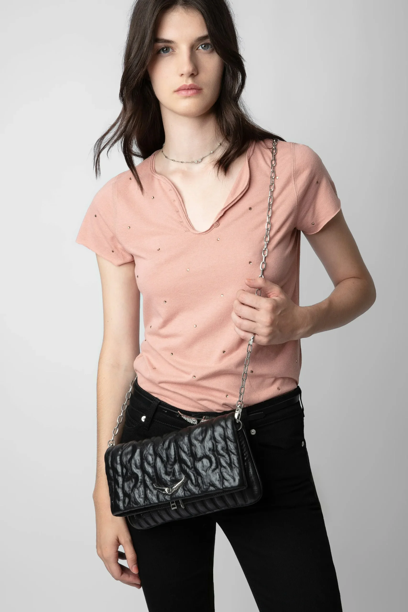Zadig & Voltaire Sacs A Bandoulière^Pochette Ombre En Tricot Rock Eternal