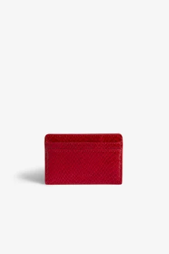 Zadig & Voltaire Portefeuilles Et Porte-Monnaie^Porte-Cartes En Relief Sauvage Brillant Zv Pass
