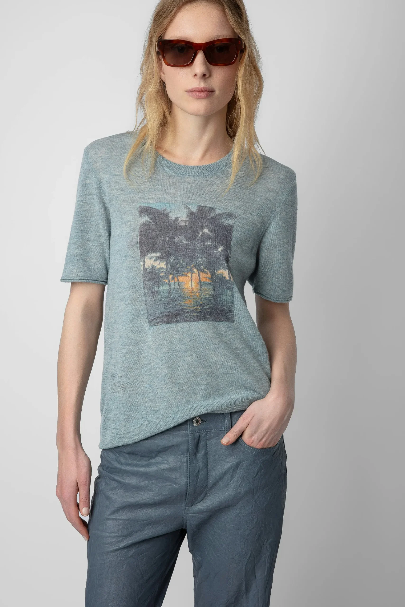 Zadig & Voltaire Pulls Et Gilets^Pull En Cachemire A Imprime Photo Ida