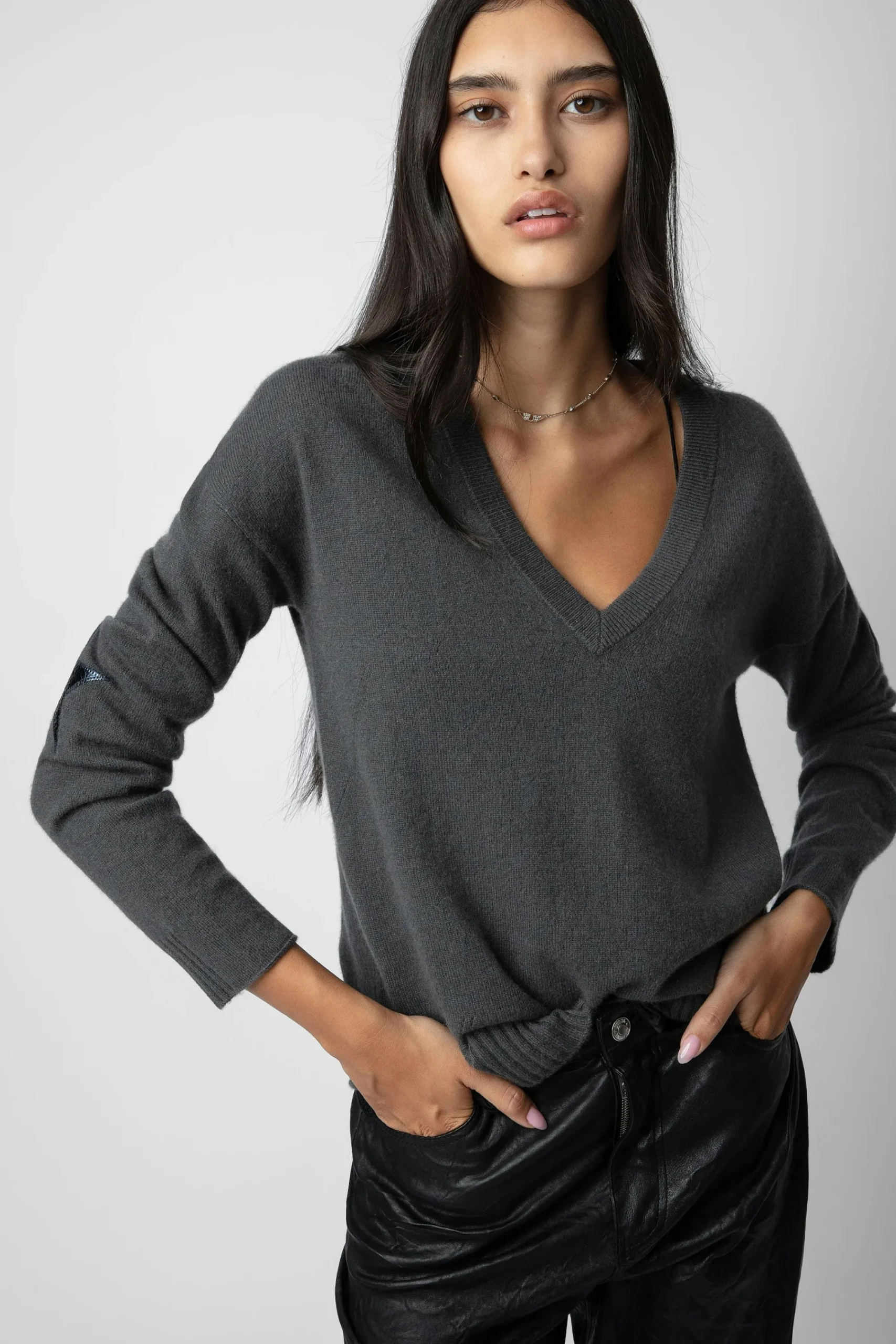 Zadig & Voltaire Pulls Et Gilets^Pull En Cachemire A Patch Vivi