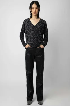 Zadig & Voltaire Pulls Et Gilets^Pull En Cachemire Leopard Brumy