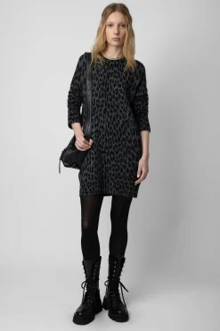 Zadig & Voltaire Robes Et Jupes^Robe En Cachemire Leopard Malia