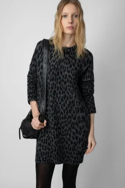 Zadig & Voltaire Robes Et Jupes^Robe En Cachemire Leopard Malia